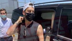 Hakan Çalhanoğlu özel jetle Bodrum'a geldi