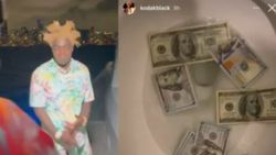 Kodak Black, dolarları denize ve tuvalete attı