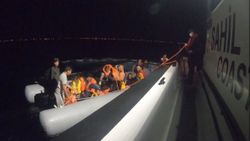 Balıkesir’de 42 düzensiz göçmen kurtarıldı