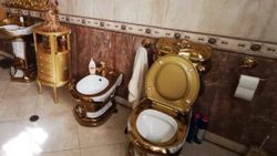 Rusya'da polisin evinden altın klozet çıktı