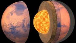 Depth of the Mars crust and the size of the core are calculated for the first time