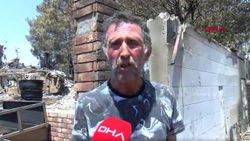 Antalya’da yangından kaçarken ırmakta boğulma tehlikesi geçirdi
