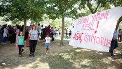 Eyüpsultan’da İBB’nin yıkacağı parkta eylem