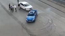 Güngören'de düğün konvoyu magandaları, drift attı