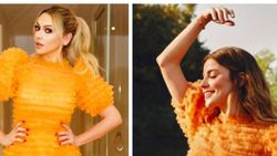 Hadise ile Ezgi Eyüboğlu'nun elbise piştisi