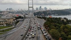 15 Temmuz Şehitler Köprüsü'nde trafik yoğunluğu