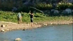 İstanbul'da yasağı dinlemediler, Sazlıbosna Barajı’nda ağ ile balık tuttular