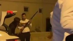 Antalya’da, drift atan silahlı magandalar kamerada