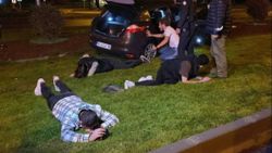 Bursa'da drift yapan alkollü sürücü polis aracına çarptı