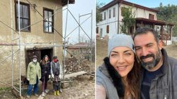Burcu Kara köy evini yeniledi