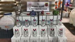 Küçükçekmece’de 10 bin 500 litre etil alkol ele geçirildi