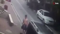 Esenyurt'ta eşyaları çalınan adam, yarı çıplak hırsız kovaladı
