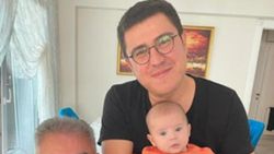İbrahim Büyükak'tan baba-oğul fotoğrafı