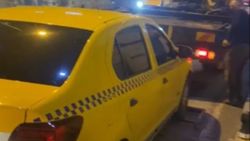Beyoğlu'nda tespit edilen korsan taksi, 60 gün trafikten men edildi
