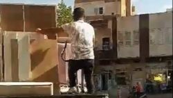 Adıyaman’da seyir halindeki kamyonette spor yaptı
