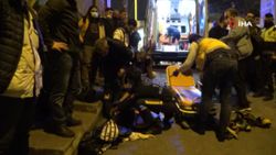 Beyoğlu’nda gaz pedalı takılan araç 2 turiste çarptı