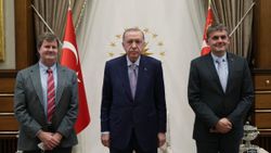Cumhurbaşkanı Erdoğan TOGG'un ortağı Farasis Enerji'nin CEO'su Keith Kepler'i kabul etti