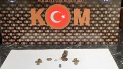 Kütahya’da şüpheli araç durdurularak yapılan denetimde tarihi eser bulundu