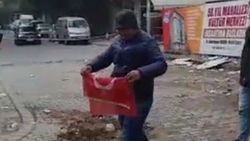 Sultangazi'deki yıkımda operatörün bayrak hassasiyeti