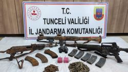 Tunceli'de terör örgütünün cephaneliği ele geçirildi