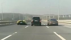 İstanbul'da otoyolu kapatan magandalar kamerada