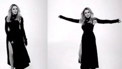 Hadise, derin yırtmaçlı elbisesiyle dans etti