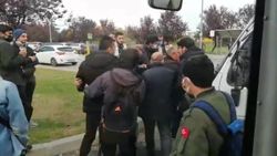 Samsun'da yolda kamyonet terörü