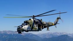 Azerbaycan'da askeri tatbikatta helikopter düştü
