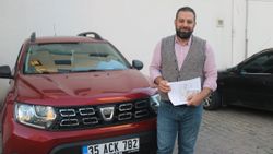 Diyarbakır'daki araca, İzmir'den trafik cezası geldi