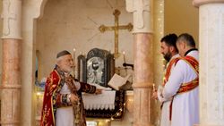 Terörden temizlenen Rasulayn'da Noel ayini yapıldı