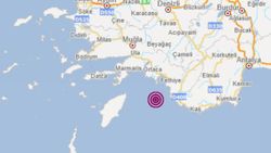 Muğla açıklarında 4.3 büyüklüğünde deprem