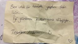 Esenyurt'taki hırsız çaldığı ayakkabılar için not bıraktı