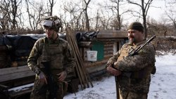 Ukrayna'lı askerlerin sınır nöbeti