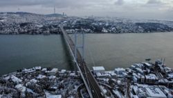 İstanbul'dan kar manzaraları