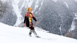 Rize'de lazboard ile kayak şenliği yapıldı