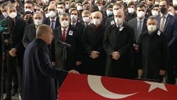 Cumhurbaşkanı Erdoğan, Şehit Hayrettin Eren'in cenazesine katıldı