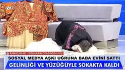 Dolandırılan kadın programa gelinlikle geldi