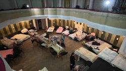 Lviv'deki Les Kurbas Tiyatrosu sığınağa dönüştürüldü