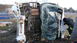 Kırklareli'nde yolcu treni işçi sevisine çarptı