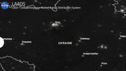 NASA, Ukrayna'nın karanlığa gömüldüğü anları fotoğrafladı