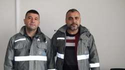 Diyarbakır'da yangında mahsur kalan baba-oğulu kurtardılar