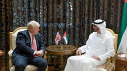 Boris Johnson, Abu Dabi Veliaht Prensi Bin Zayid ile görüştü