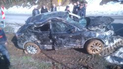 Kastamonu'da uçurumdan düşen araçtaki şehit annesi ve babası yaralandı