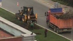 Ataşehir'de İBB'nin ağaçları sökmesi tepki çekti