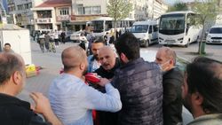 Bolu'da Gezi davası için toplananlara Türk bayrağıyla tepki gösterildi