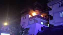 Bursa'da evi yanan şahıs gözyaşlarına boğuldu