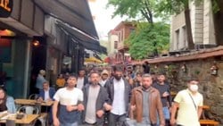PKK sempatizanları İstanbul'da yürüyüş yaptı