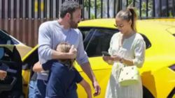 Ben Affleck,10 yaşındaki çocuğuna araba sürdürdü