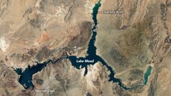 NASA, Mead Gölü'ndeki su azalışını görüntüledi