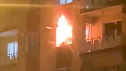 Erzurum'da, eşi tarafından terk edilen adam evini yaktı